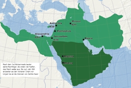 Ausbreitung des Islam unter den ersten vier Kalifen (633-656)